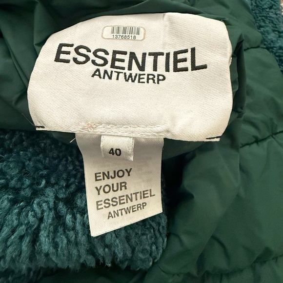 Essentiel Antwerp “Alexander” Convertible Reversible Coat – Deep Teal Size 8 - Picture 14 of 15